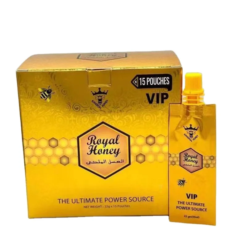 USA stock!!! custom packing box for organic royal honey candy power organic candy power candy black horse honey