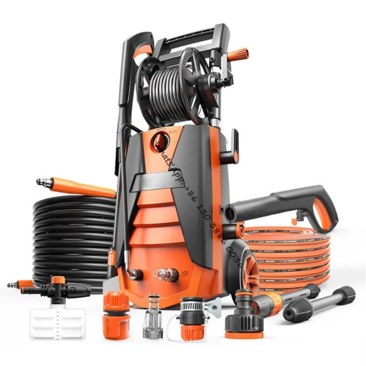 Good Quality 2100W Washer Pump 150Bar High Pressure Cleaner Automatic Electric Portable Mobile Car Washer Machine Price