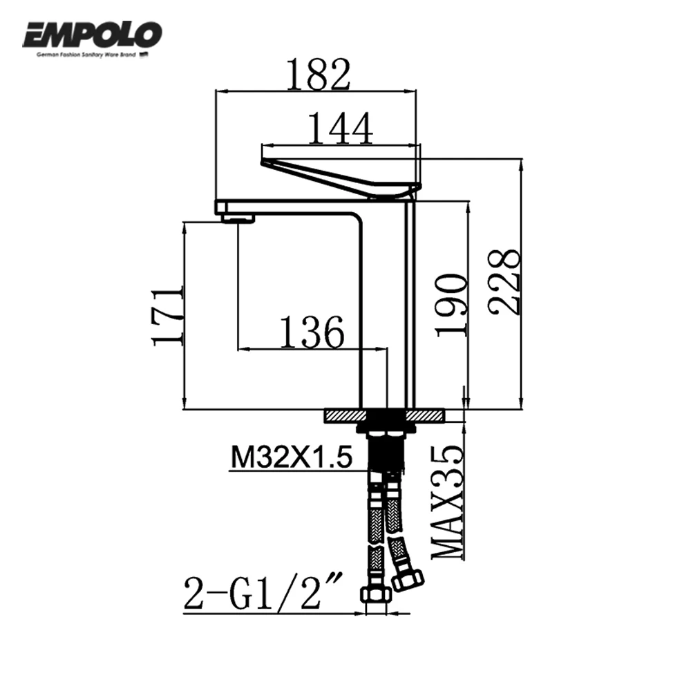 Watermark tapware brass faucets mixers taps bathroom hot and cold water basin tap mixer