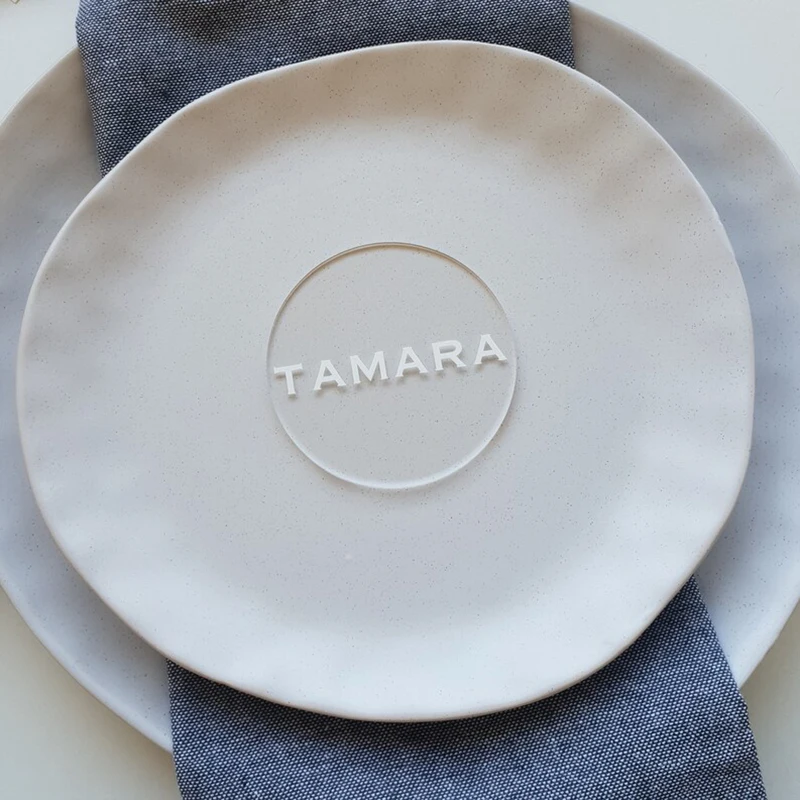 Hot Sale Blank Round Acrylic Place Cards Wedding Place Names Wedding Signs Wedding Favours