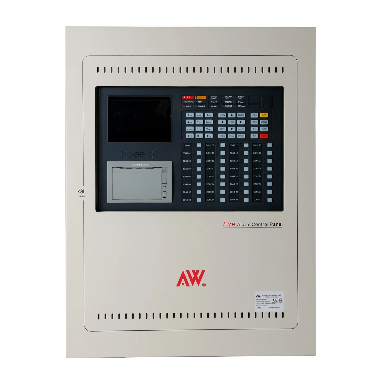 1to 8 loop  Addressable Fire Alarm Control Panel addressable fire panel