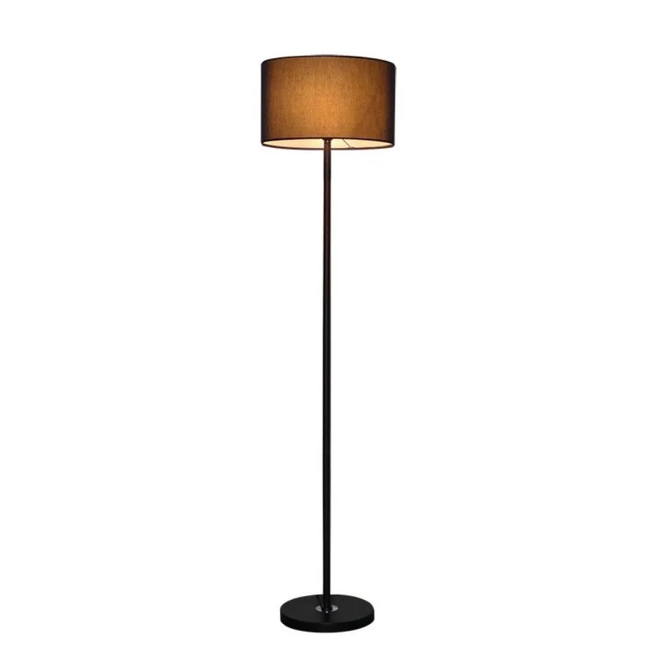 Touch Control Wooden Bedside Table Lamp With USB Port Nightstand Linen Fabric Shade for Living Room
