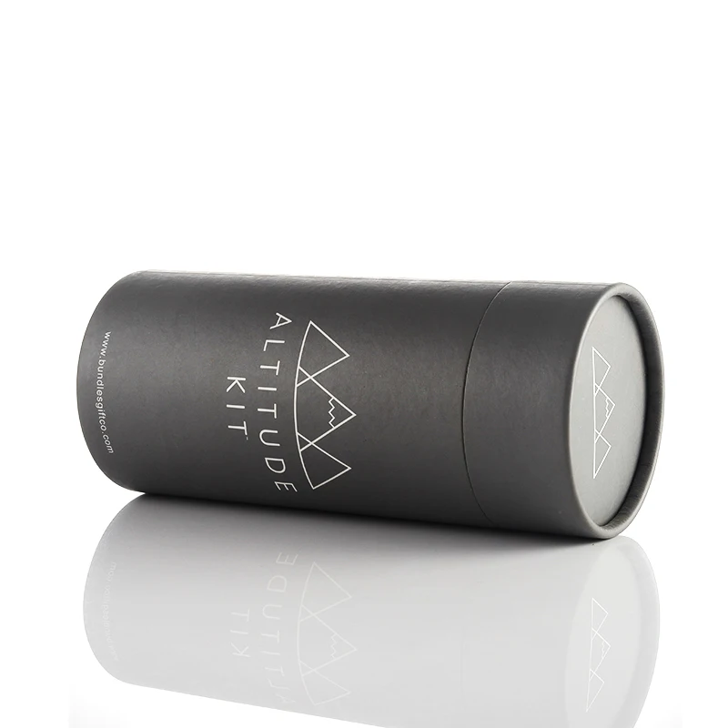 Customized Black Kraft Paper Cylindrical Paper Tubes Box For Skirt Packaging