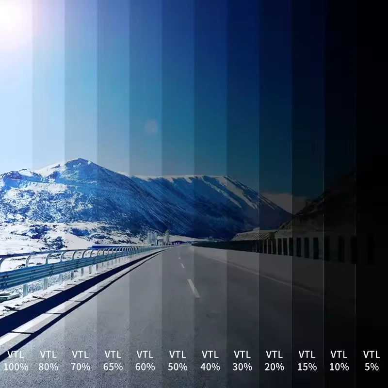 1.52*30m auto self-adhesive window ultra-high heat insulation film Auto solar nano ceramic privacy security car window film