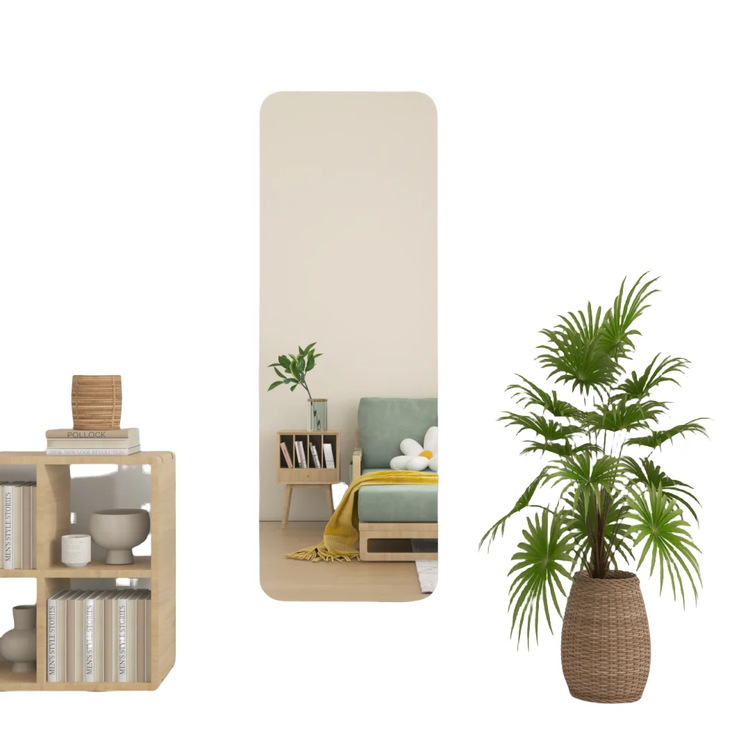 Factory Directly Supply Self-adhesive Acrylic Unbreakable Mirror Ins Wall Decor Plastic Bathroom Waterproof Soft Mirror