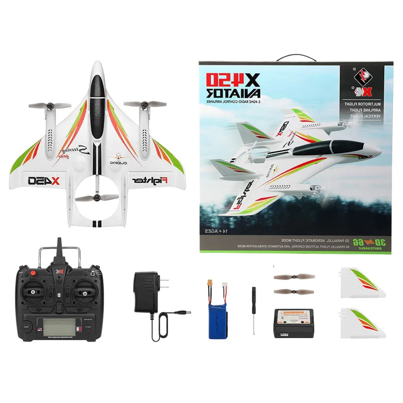 Самолет GREAT POWER STAR XK X450 VTOL 2 4 ГГц 6 каналов EP0 450 мм 3D/6