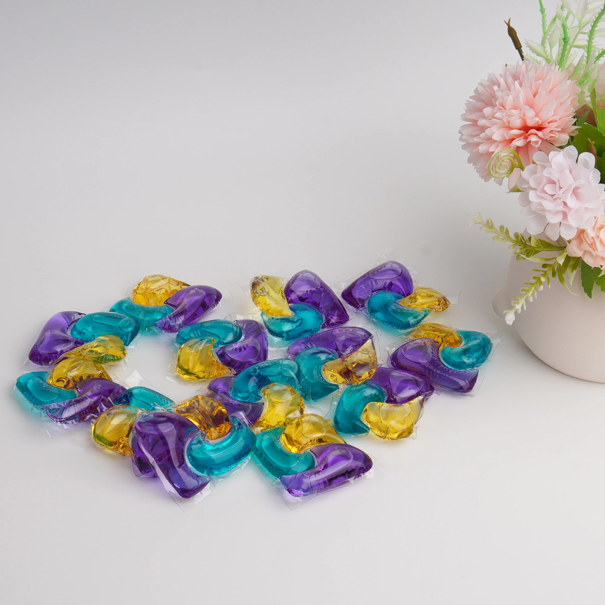 Fabric Softener Capsules Customized Lavender Fragrance Liquid Detergent Pods Capsules Laundry Beads