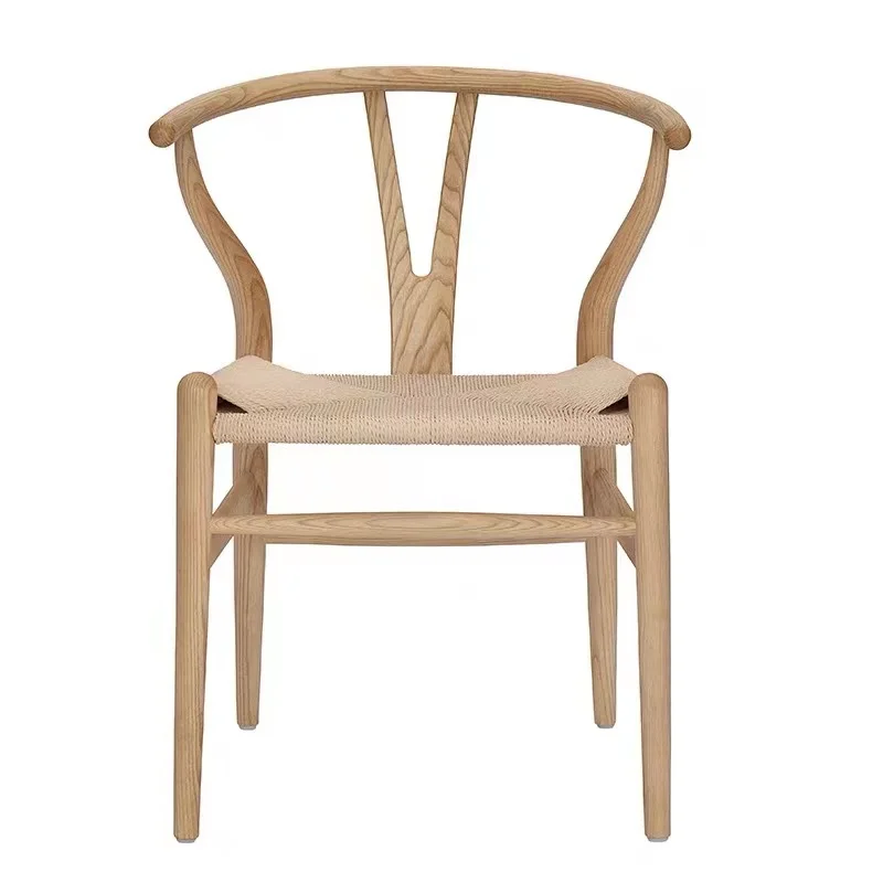 Chair Supplier Ash wooden chair Hans Wegner/ Danish /Professional factory  Y-Chair Solid Dinning Room Chairs  Wishbone Chair