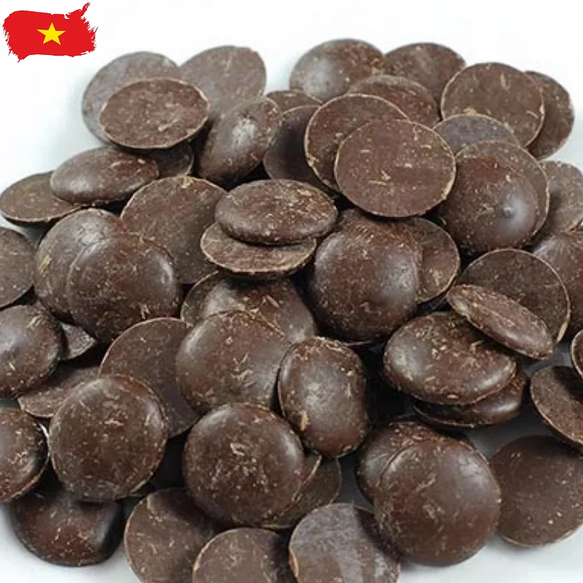 Sustainable 100% Cocoa Dark Chocolate - Vietnam Conched Cocoa Liquor For Chocolatiers & Patissier
