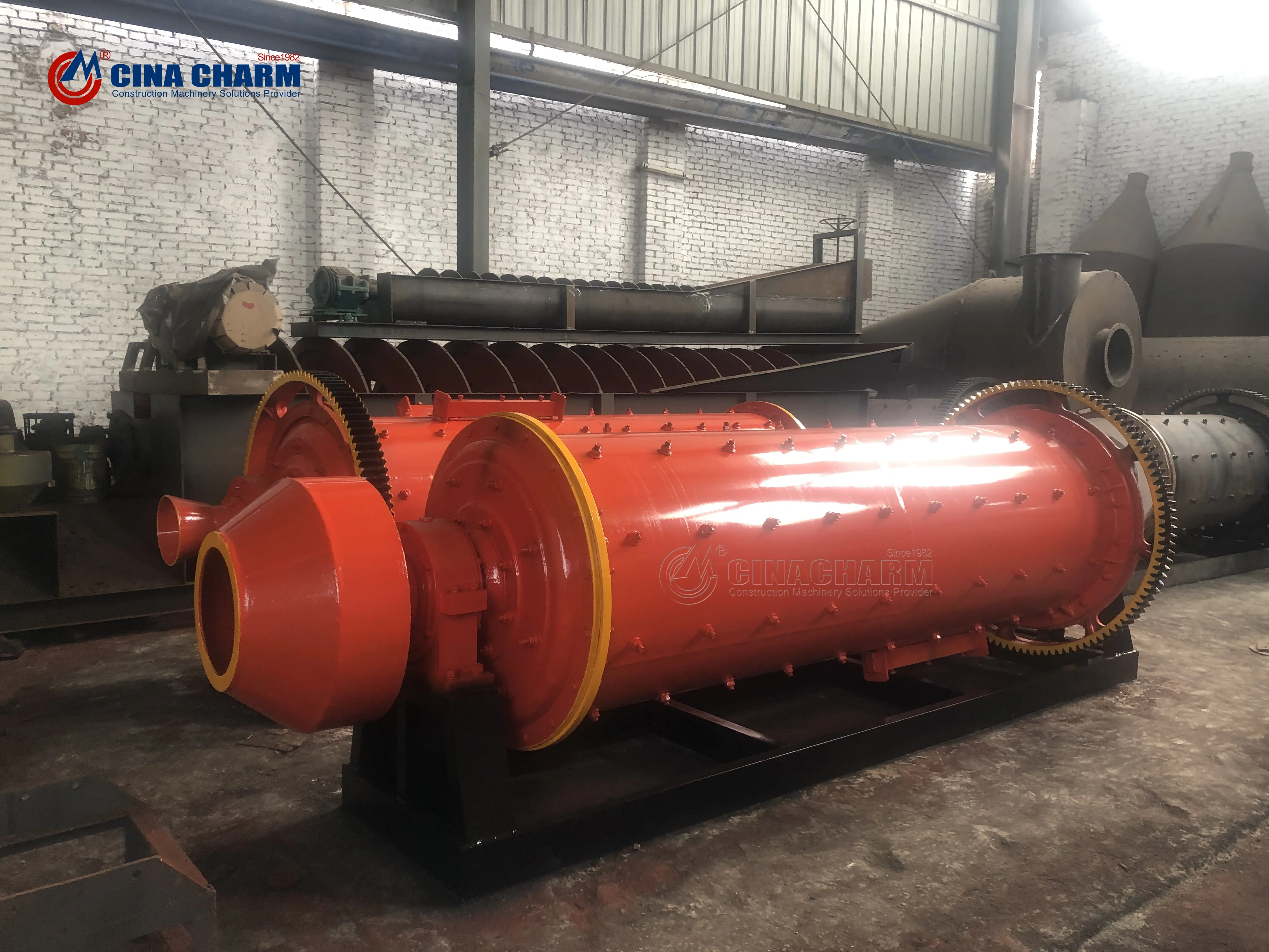 Hot selling Diesel ball mill bauxite batch grinding belt drive ball mill grinding machine