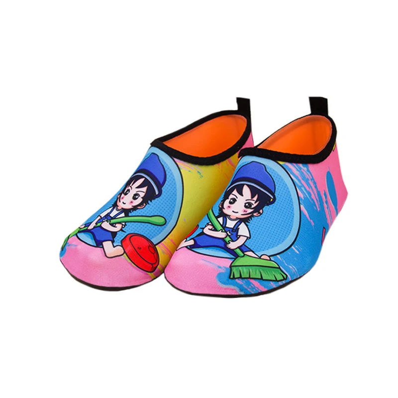 Baby Toddler Water Shoes Cartoon Print Cute Aqua Socks Quick Dry Kids Swim Beach Shoes