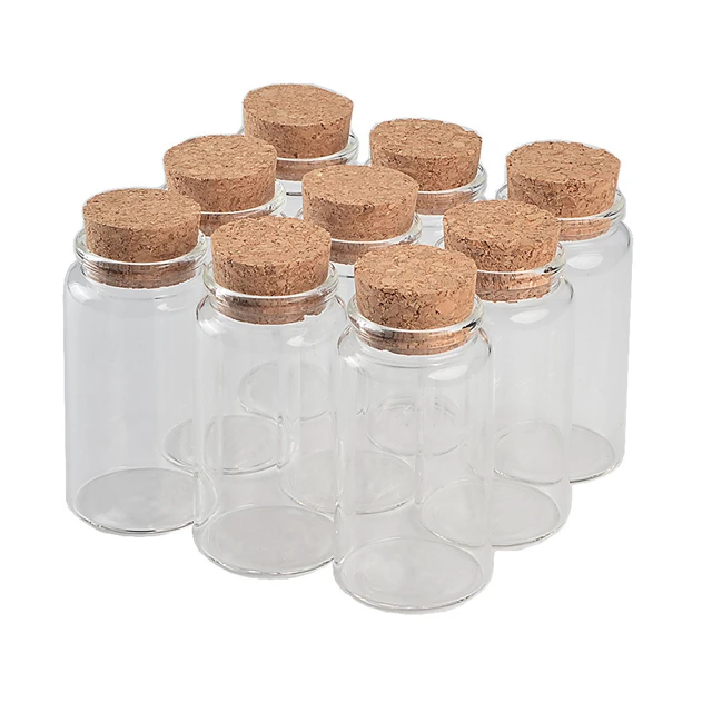 
The 100ml Small and Practical Bayonet Glass Bottle with Cork, Decorated or Stored Bottle and Customized Logo, Free of Freight 