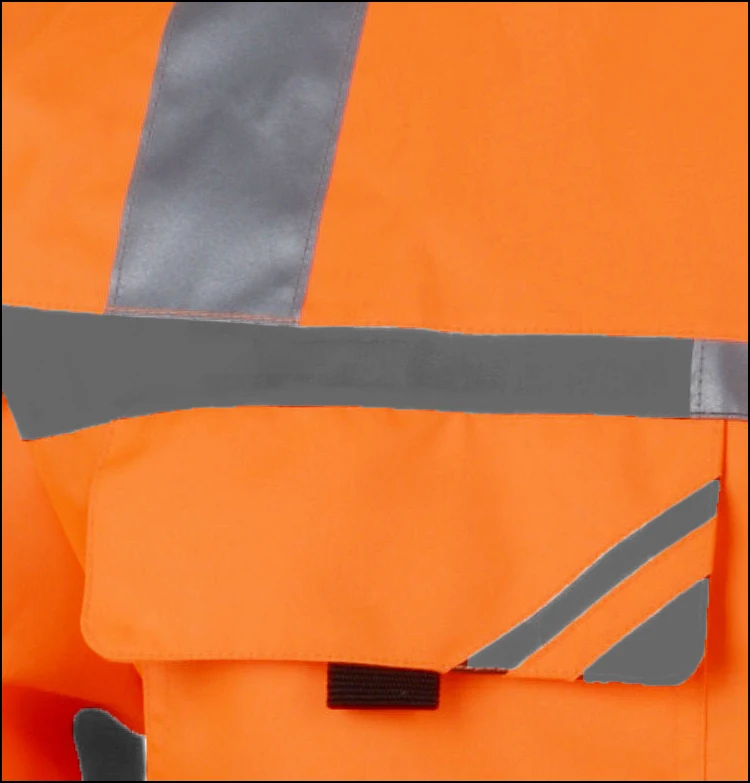 Reflective wear men custom bomber winter parka jacket