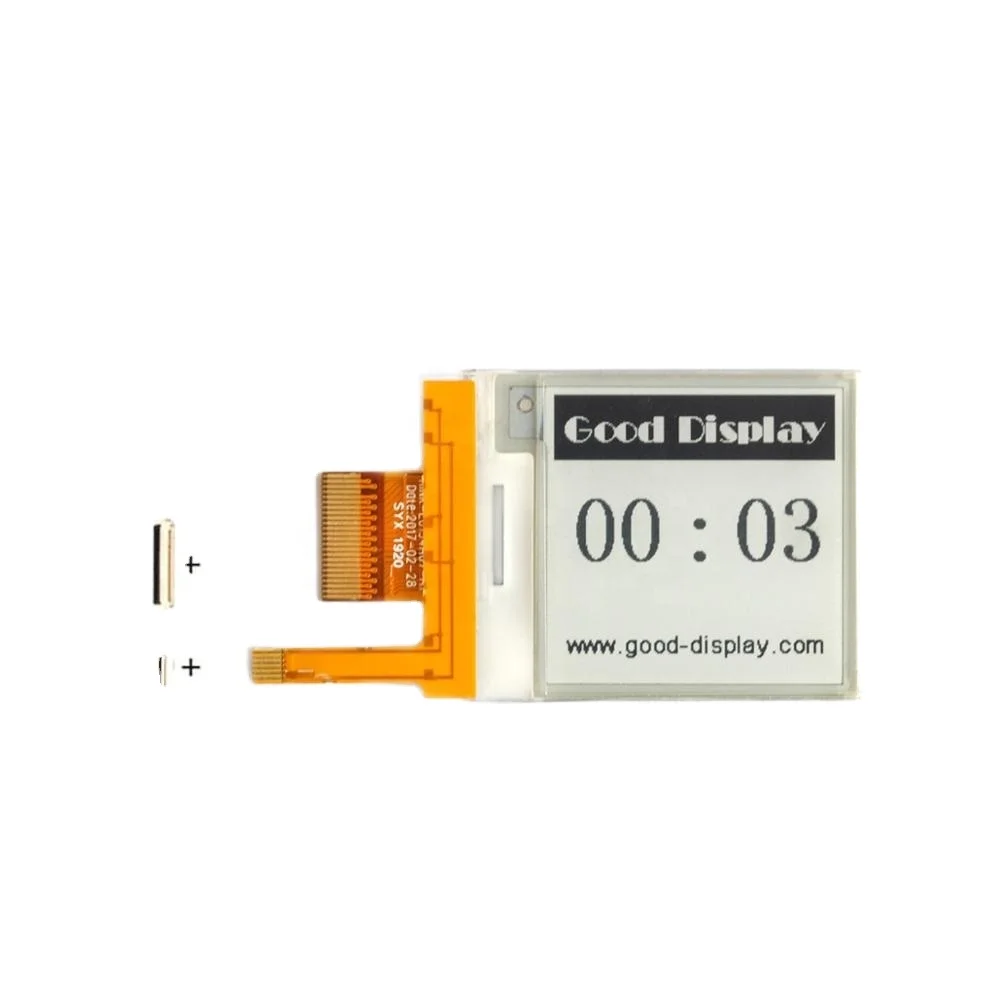 Дешевый 1,54 дюймовый квадратный 200x200 электронный бумажный дисплей с передней световой панелью