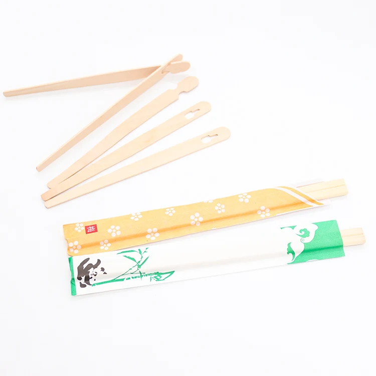 Chopstick for Sushi Wholesale Personalized Custom Printed Paper Bambus Wooden Wrapped Natural Children Training Disposable 150mm