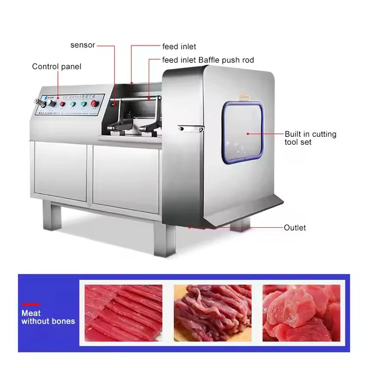 2023 hot sales Frozen meat dicing machine beef cuber chicken cuber machine