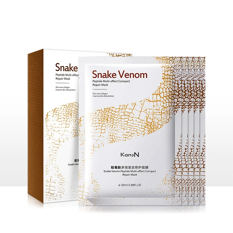 OEM Private Label skin care Snake venom peptide Firming repair hydrating facial mask Improve skin Moisturizing moisten facial m