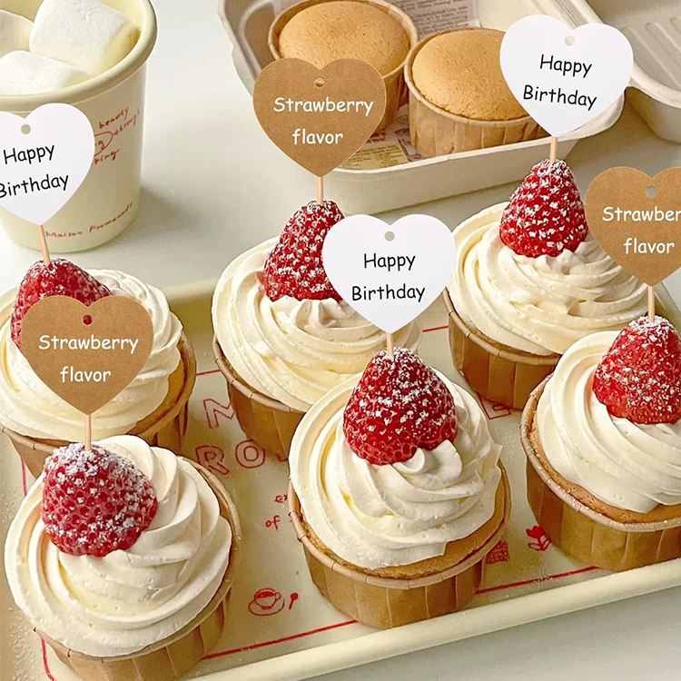 Factory Custom Printed Pet Coated Paper Baking Cups Disposable Oil Proof Muffin Aluminum Cupcake Baking Cups