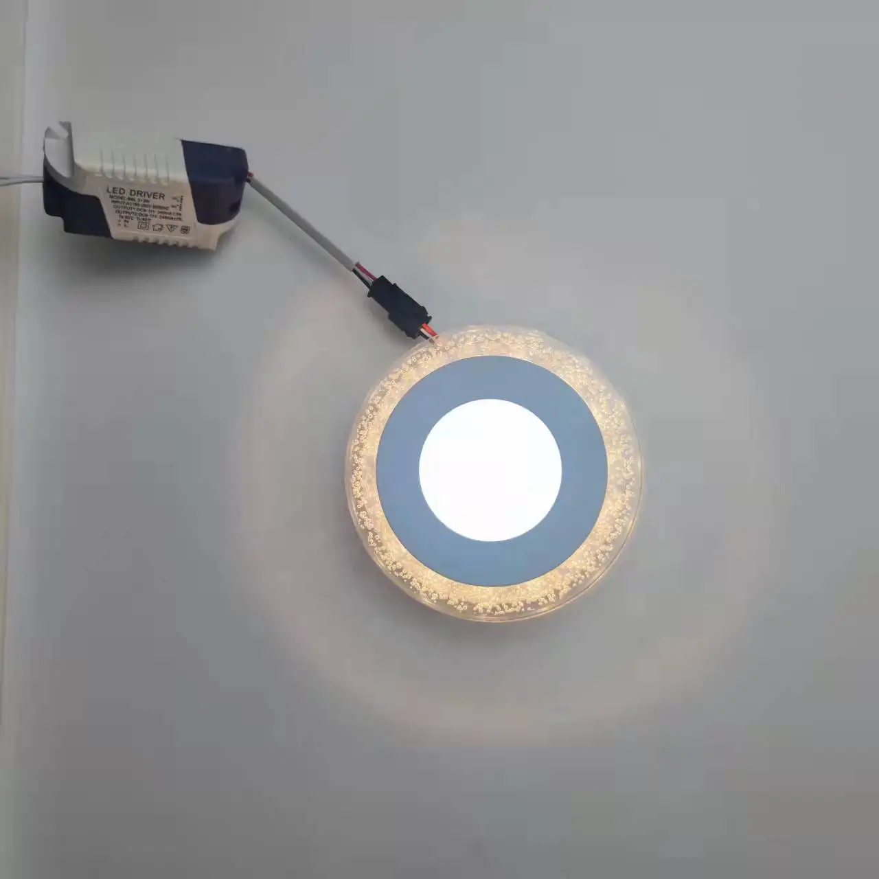 Zhongshan slim recessed round 12w surface smart backlit rgb frameless led panel light ceiling