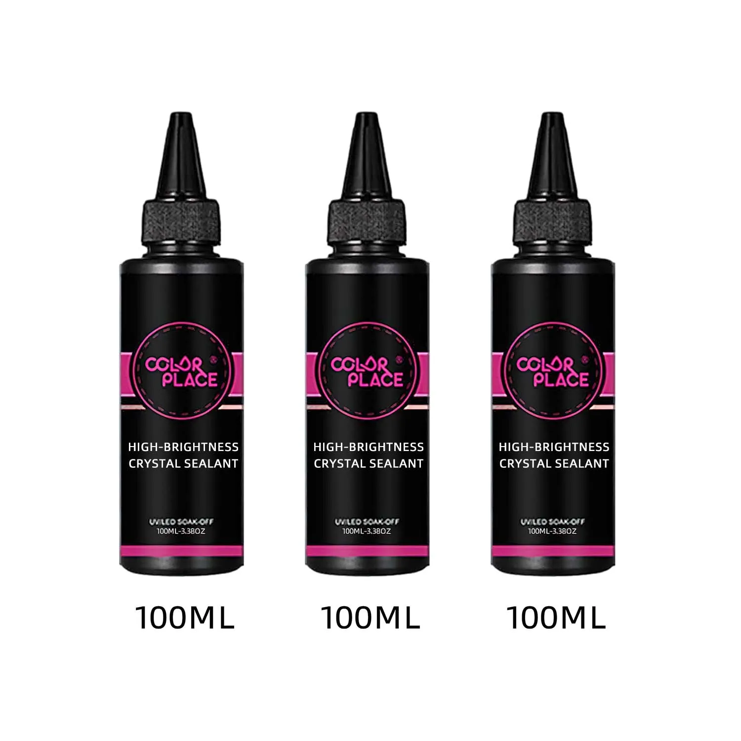 Wholesale Bottle Space Steel No Wipe No Stick Diamond Matte Top Coat Nail Polish High Shine Big Volume 1kg 25ml Top Coat