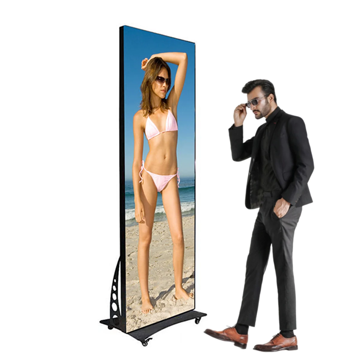 Led Panel P1.8 Filter5 Kiosk Stand Digital Advertising Sign Player Smart Po Art Poster Led Display Indoor Led SDK Support