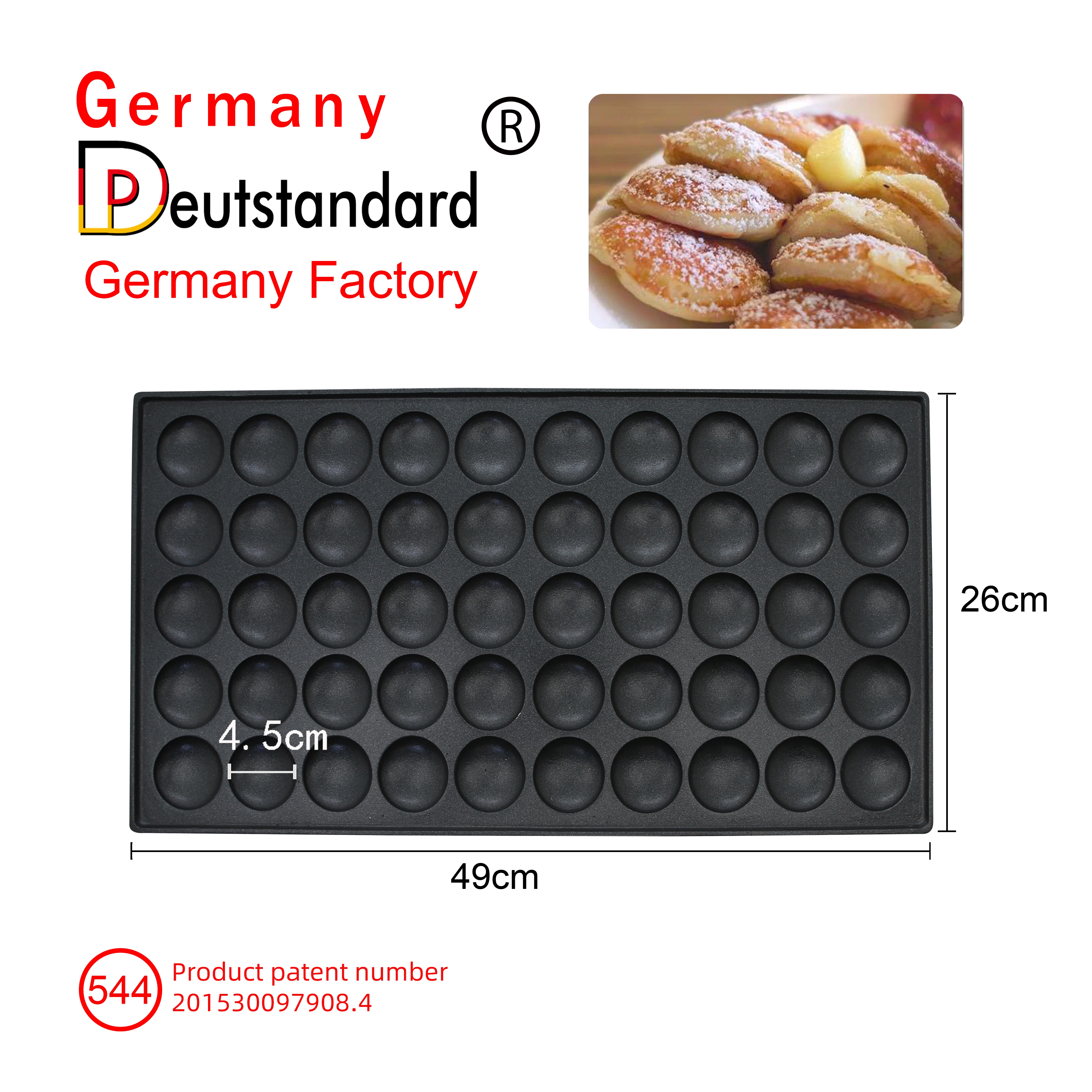 Germany brand Mini electric dutch poffertjes grill machine 50 holes waffle pancake maker