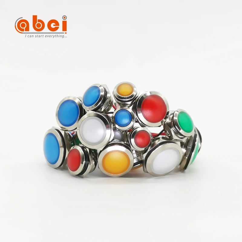 ball head  Signal Lamp electrical Metal Led Indicator Light motorbike pilot led equipment indicator lights