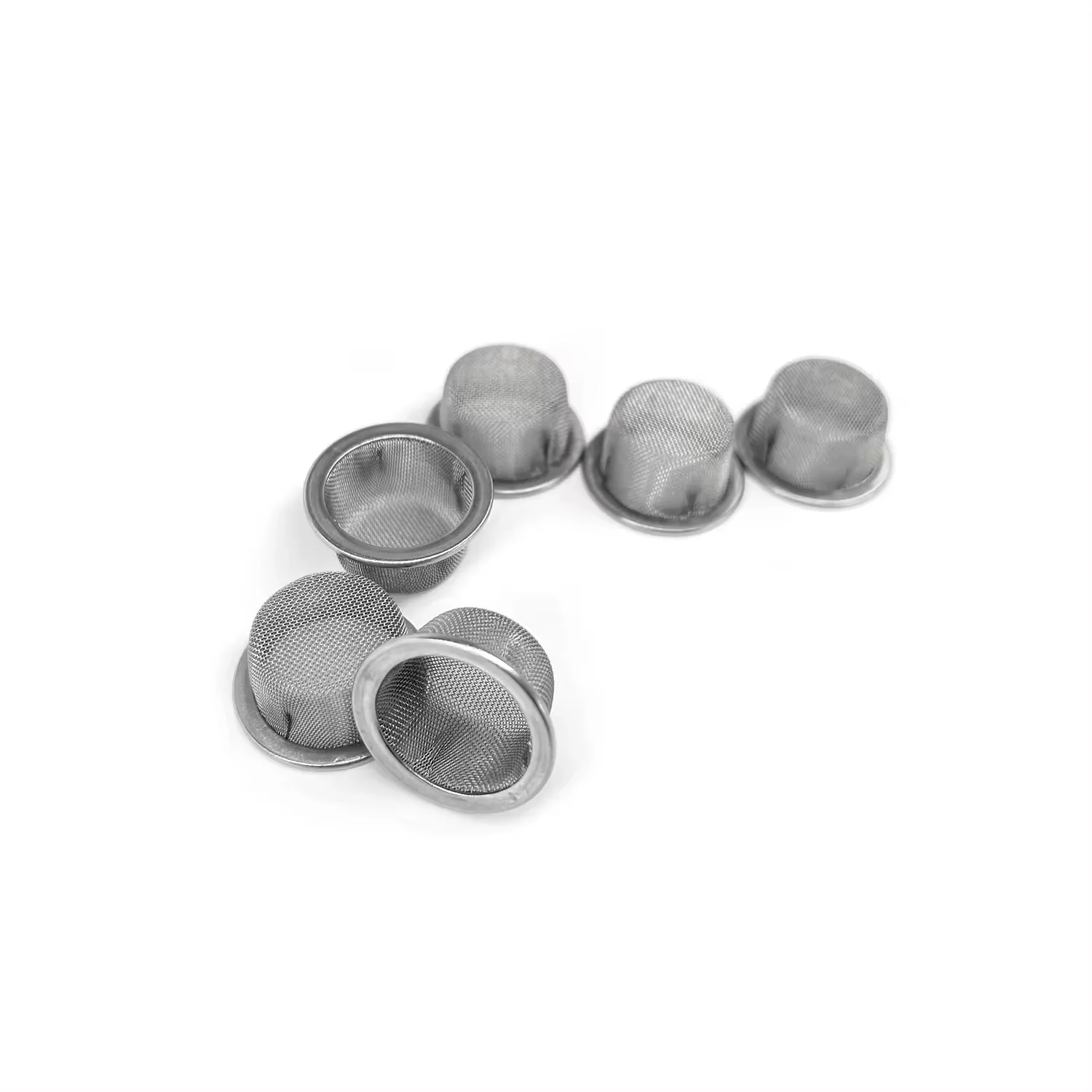 Metal mesh filter concave bowl tobacco smoking pipe filter