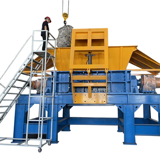 Heavy Duty Industrial Double shaft shredder , Scrap Car Tire Shredder Machine ,metal shredding machine