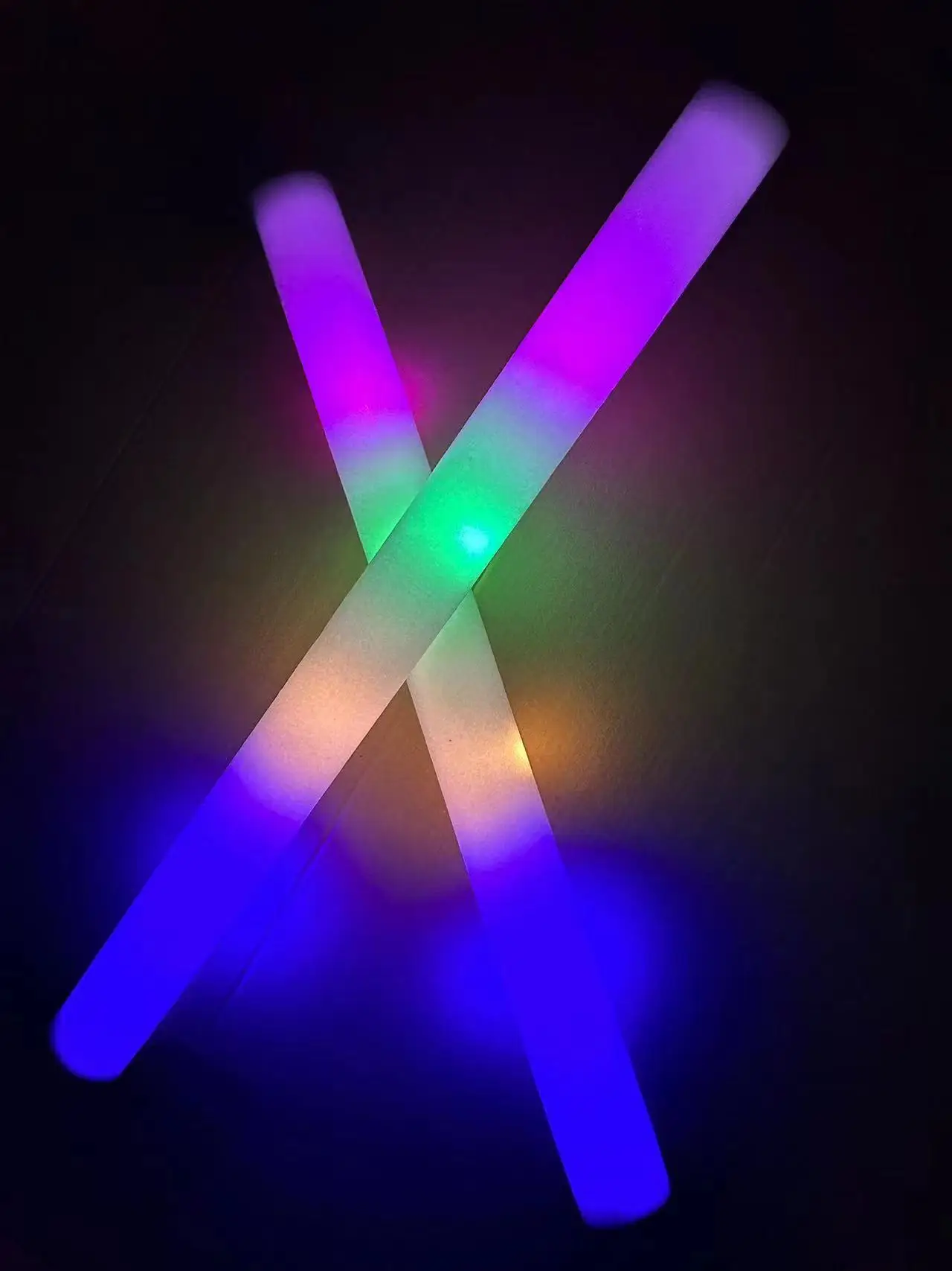 3 Modes Flashing Led Light Sticks For Weddings Concerts Christmas Halloween Party Supplies Foam Glow Sticks Bulk Light-up Toys