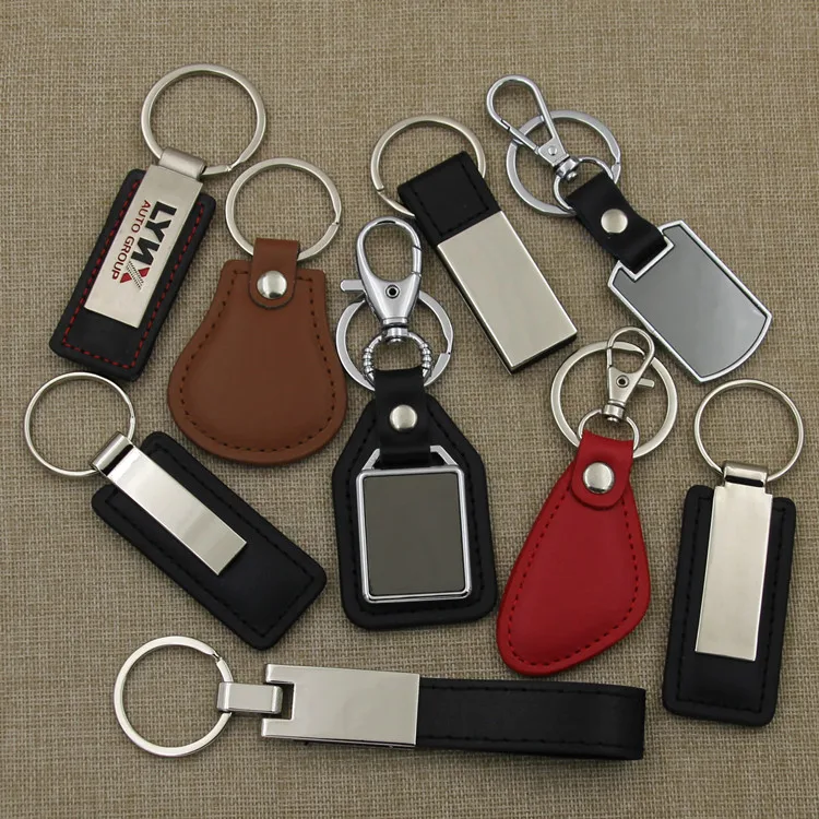 2022 Hot Sell custom logo leather luxury multi function hooks key chain