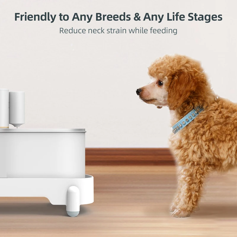 Pet Feeder Elevated Holder Power Cable Protect Pet Food Dispenser Bracket Protect Raised Stand Pet Feeder Elevating Bracket