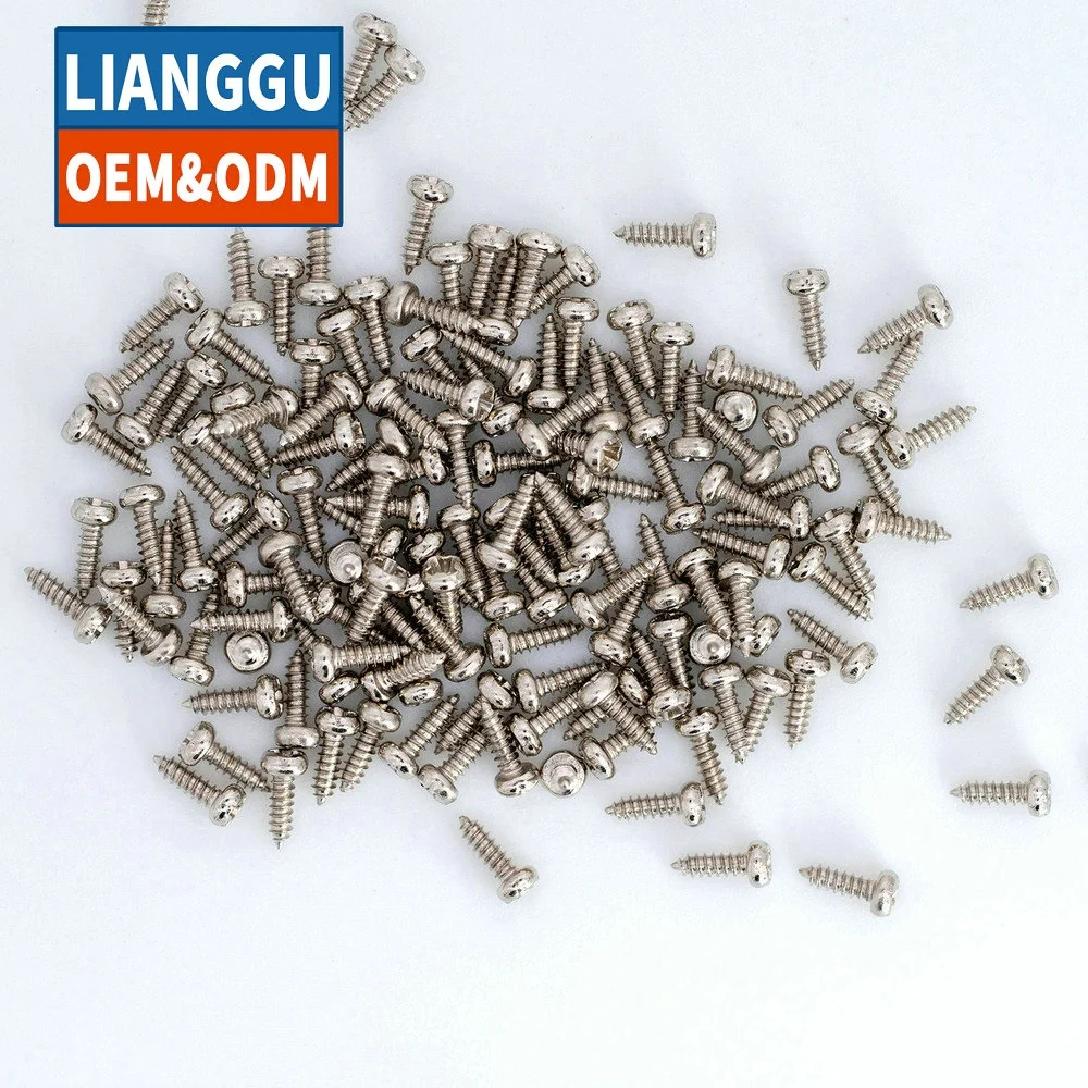 
Customized Round Head Precision Electronic Small Self-tapping Phillips Screws watch screw tornillos fasteners 