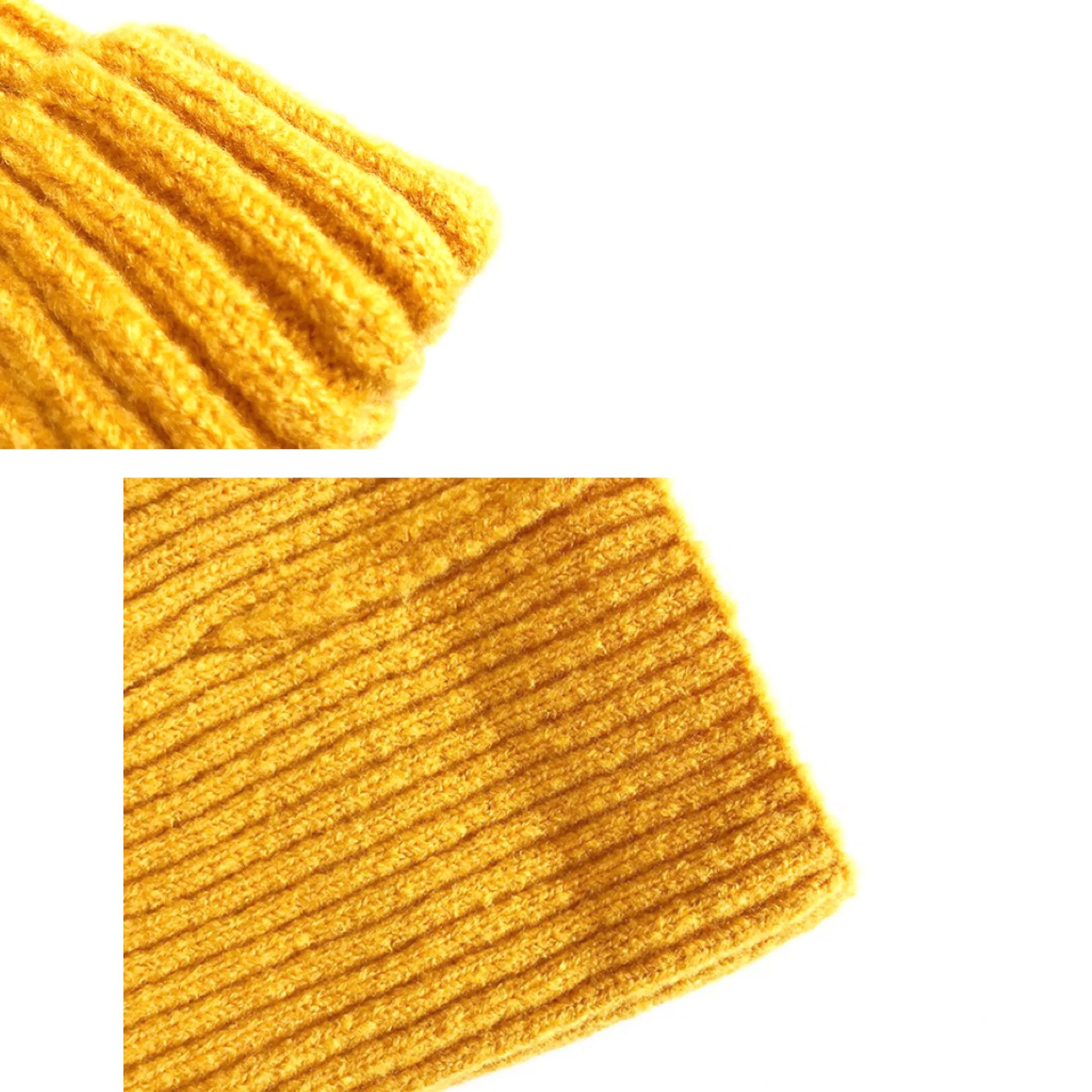 KENSHELLEY New Model Western Style Winter Beanie Hat Thick Wool Yarn Custom Beanie Pure Color Knitted Beanie Hats With Logo