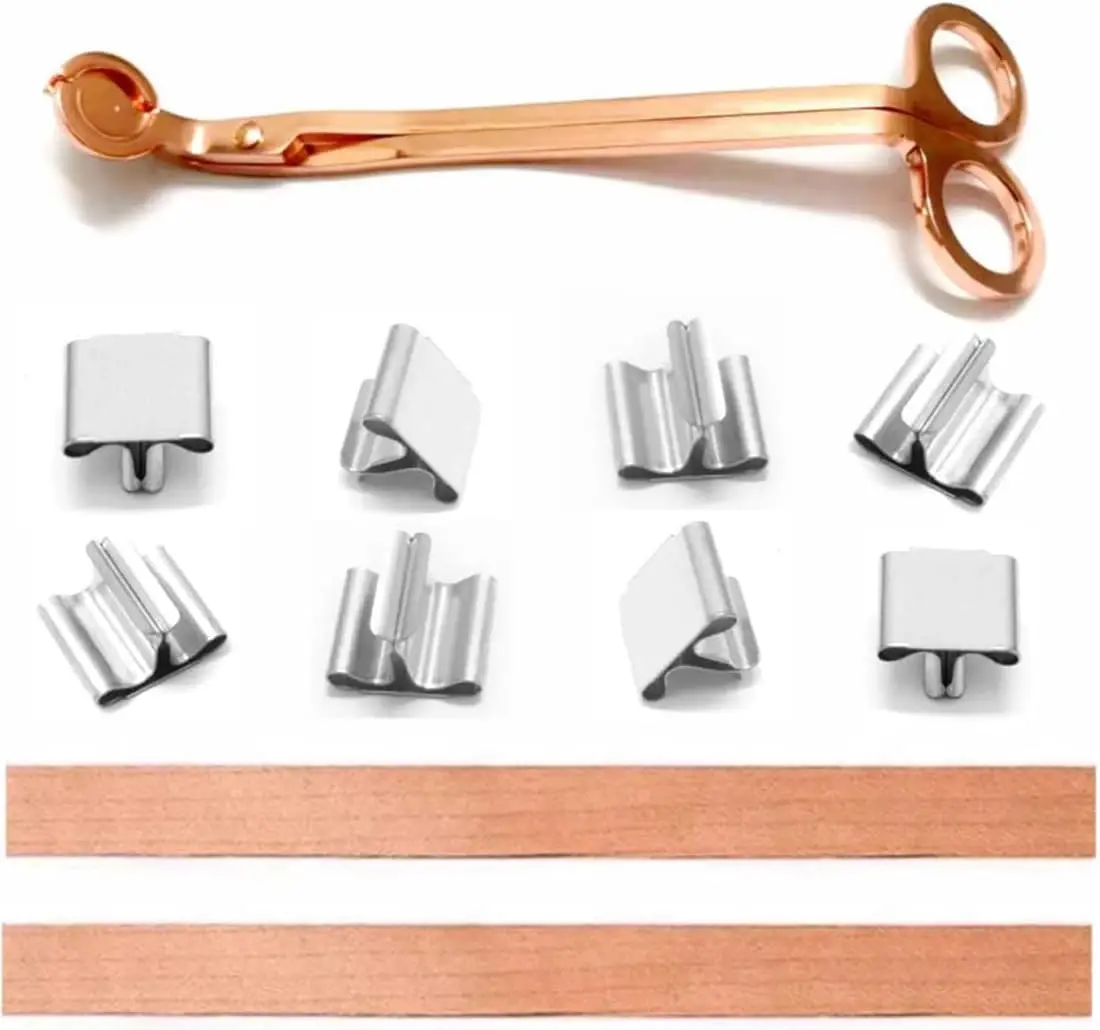 100pcs Wood Wicks for Candles, Wood Wicks for Candles Making Smokeless Trimmer Natural Crackling Wooden Wicks for Candle Making