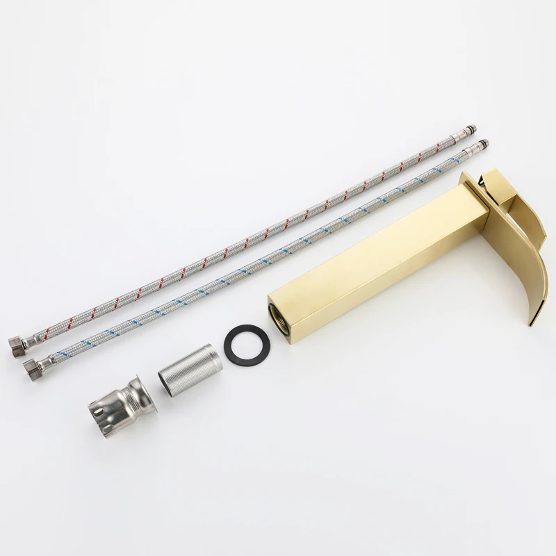 High Quality Stainless Steel Single Handle water Taps Single Hole Waterfall Mixer Sinks Faucets Bathroom Wash Basin Faucet