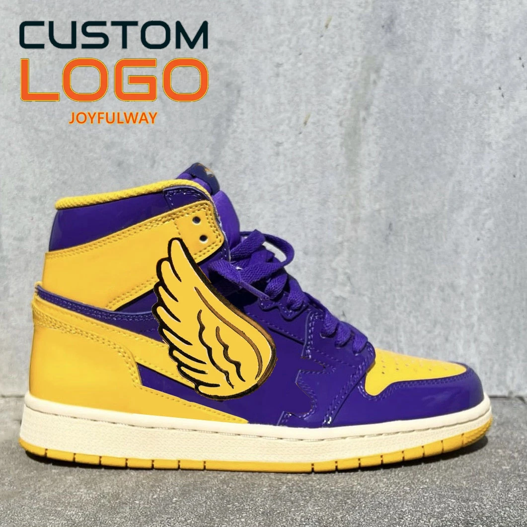 designer high cut walking A J  leather high top basketball men casual custom shoes sneakers custom made oem
