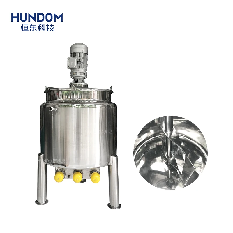 Food grade 500 liter high speed homogenizer emulsion mixer cream syrup chocolate melt mixing tank