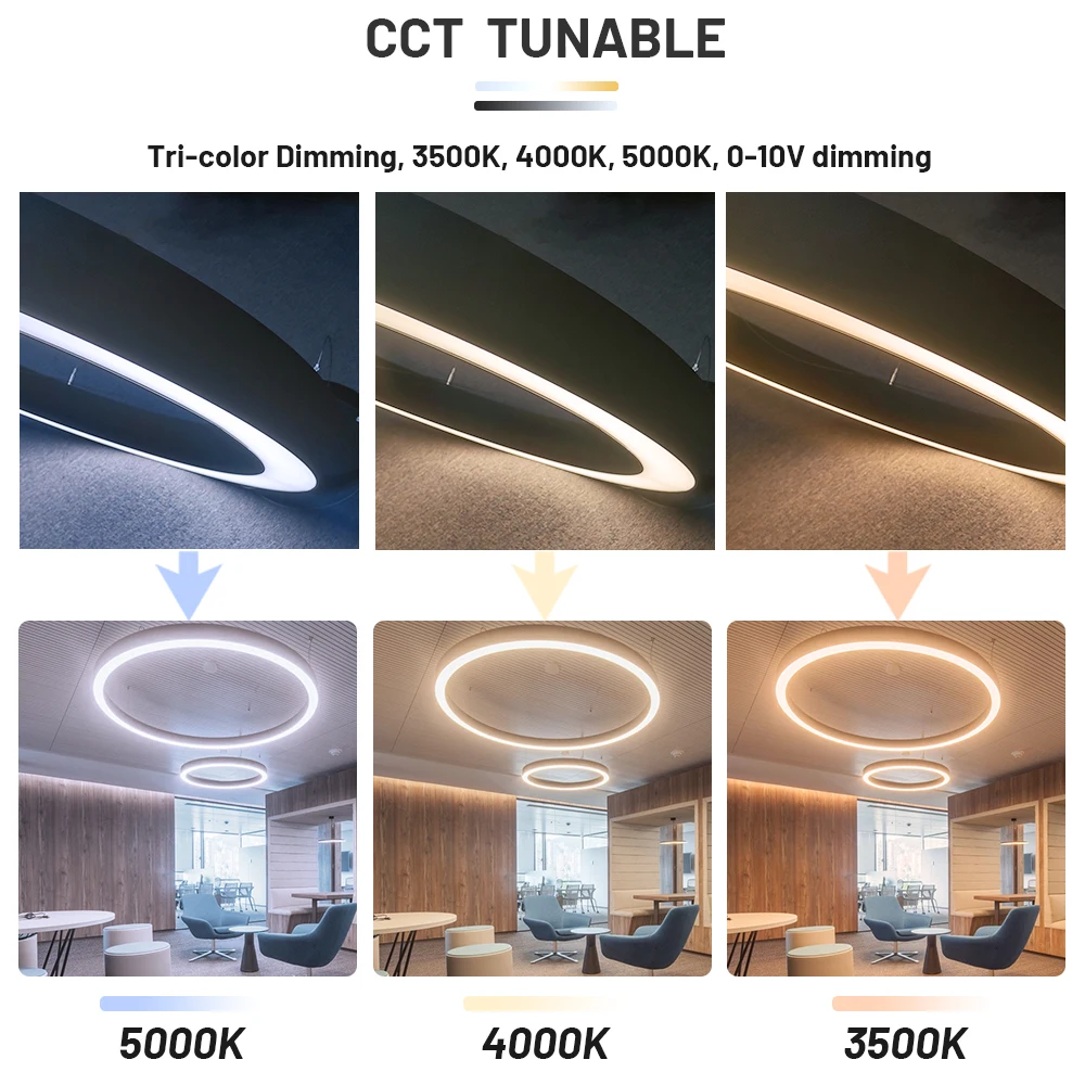 Brandon Wholesale Custom China Big Round Pendant Light Aluminum Led Profile Bar Hotel Home Decorative Chandelier Hanging Lamp