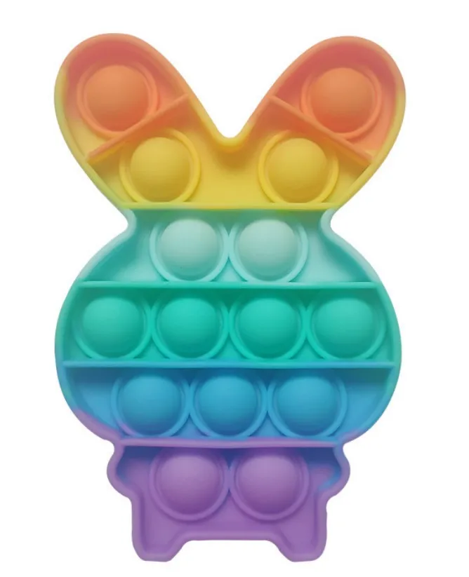 New Silicone Sensory Push Bubble Stress Relief Toy Silicone Rat Pioneer Different patterns Fidget Pressure Relief Toy