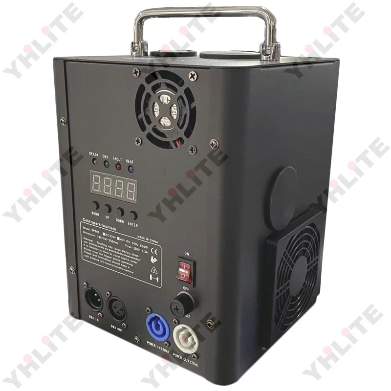 600w 750w electric cold spark machine 5-8meters high  Dmx and remote control for wedding bar stage light