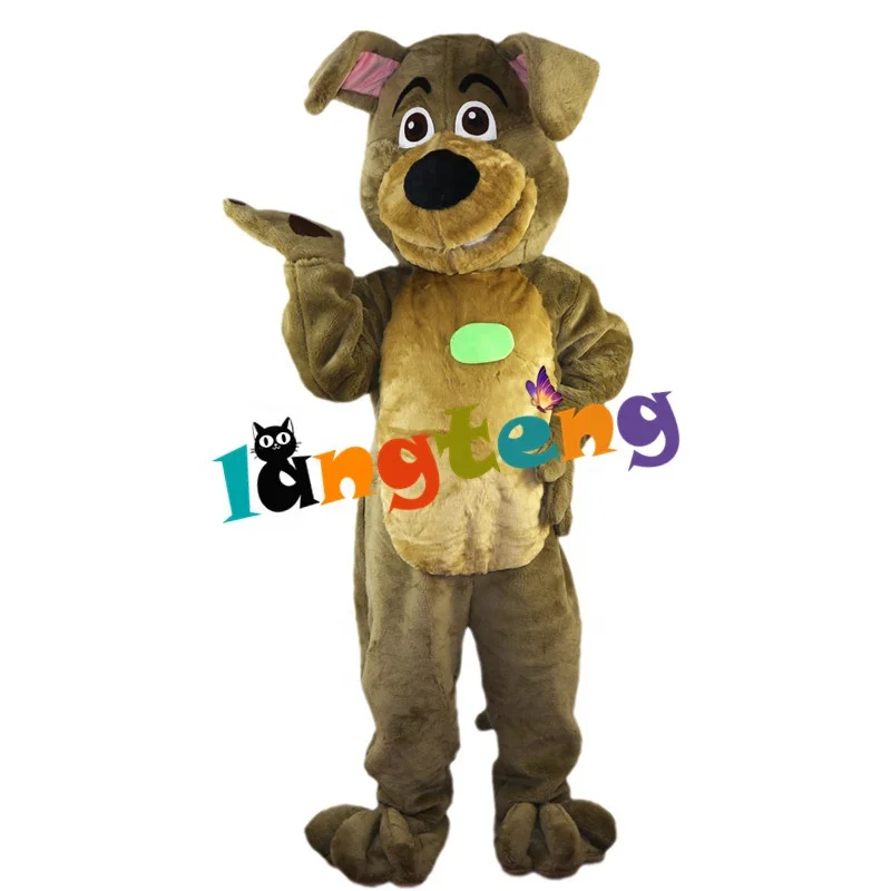 744 New Version Adult Full Body Character Outfits Brown Dog Mascot Costumes