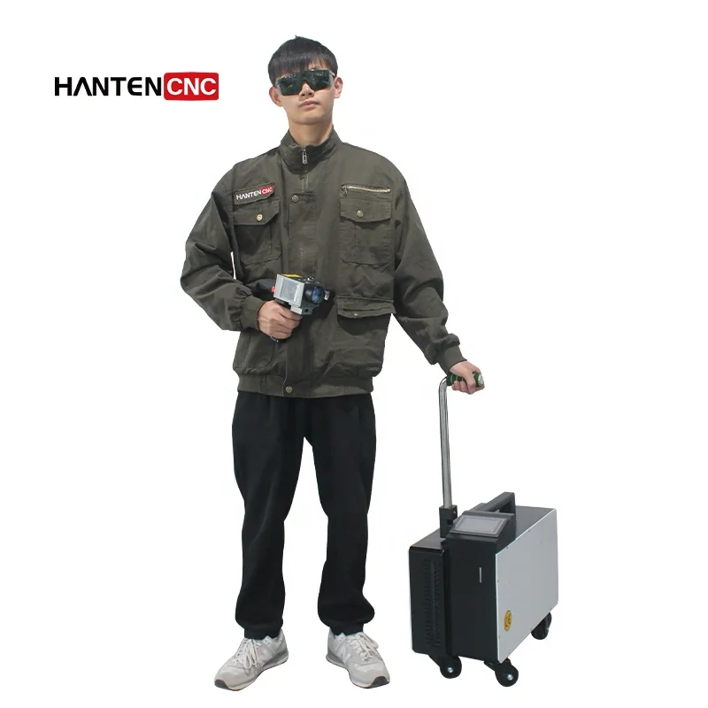 outdoor design  Portable 200w 300W Industrial Laser Machine for Rust and Paint Removal wood paint cleaning High-Efficiency