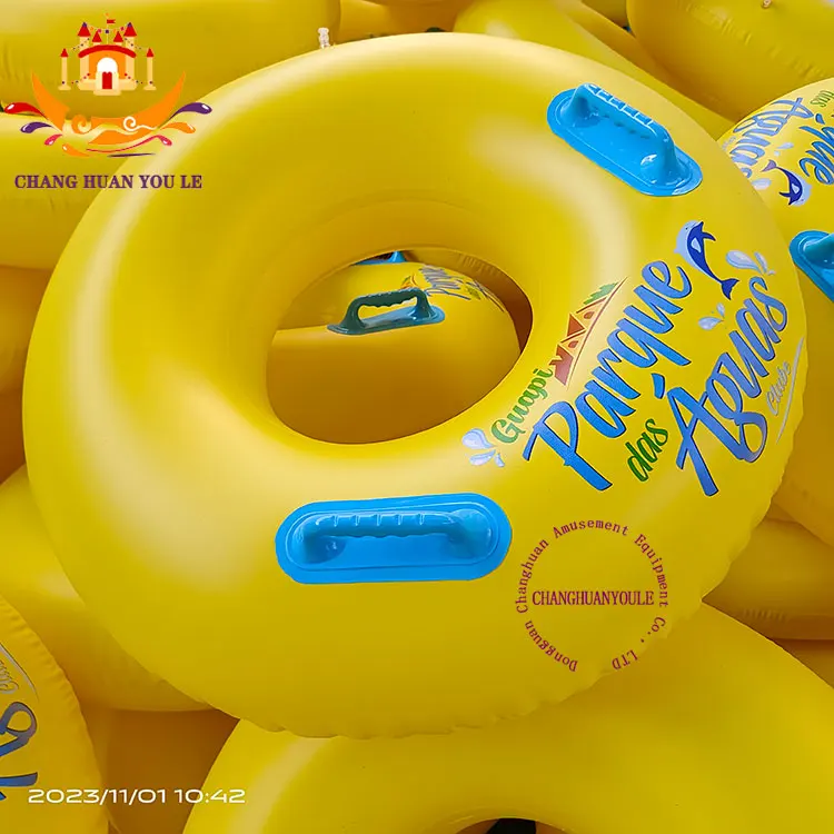 Single Double And Triple Inflatable Running River Tube Float Heavy Duty Lazy River Water Park Slide Tube Inflatable Floating