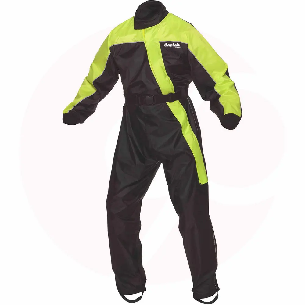 
Latest Design Black And Orange Color Motorbike Go Kart Racing Rain Suit Made With High Quality Polyester 