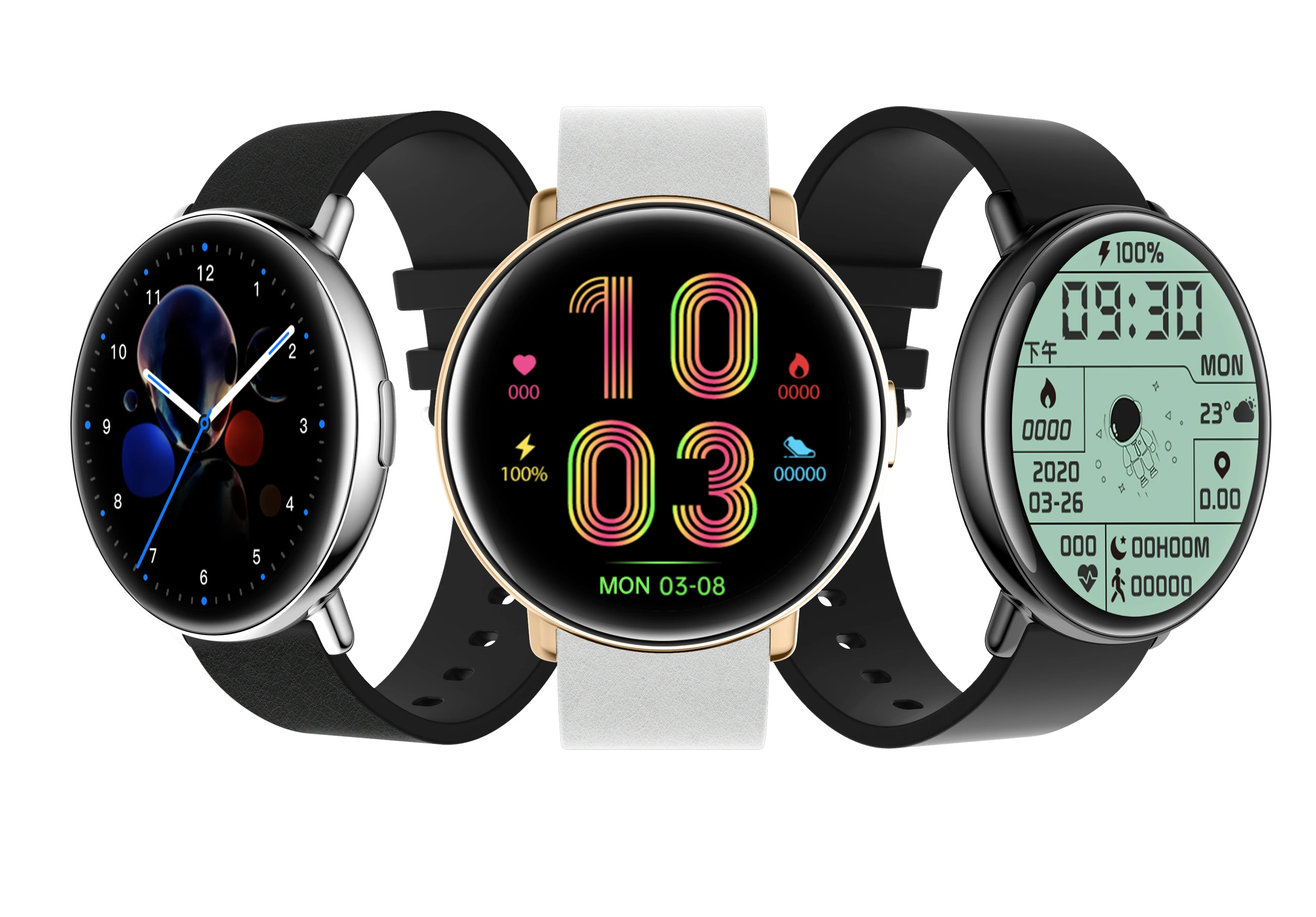 cheap E-Tells 1.3inch full touch smartwatch k16 heart rate weather call/message reminder smart watch compatible with ios android