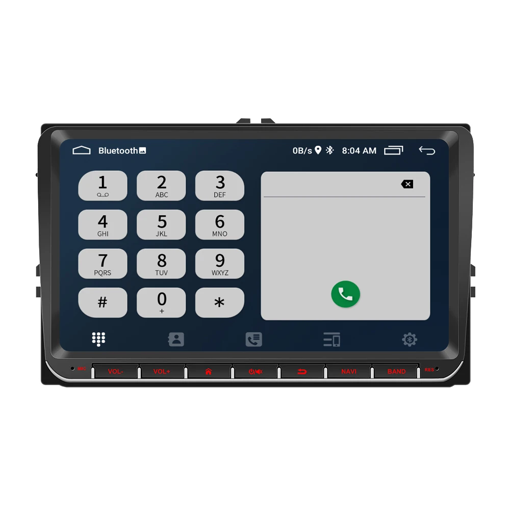 Android 12 9 Inch  Double Din GPS WiFi Head Unit Car Radio Stereo For VW