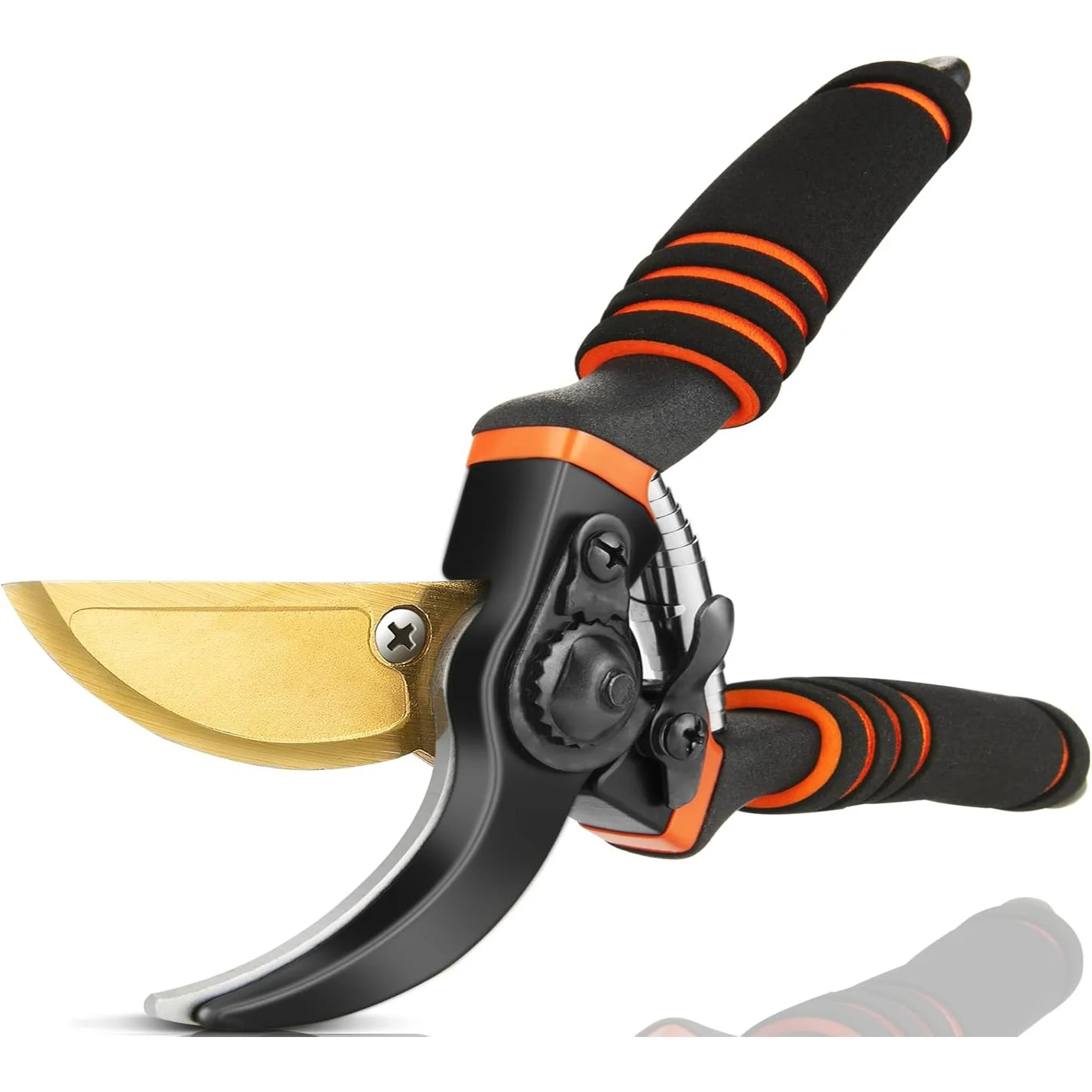 Industrial Stainless Steel Long Straight Curved Hand Pruning Shears Garden Scissors Home Garden Yard Pruning Grape Clippers