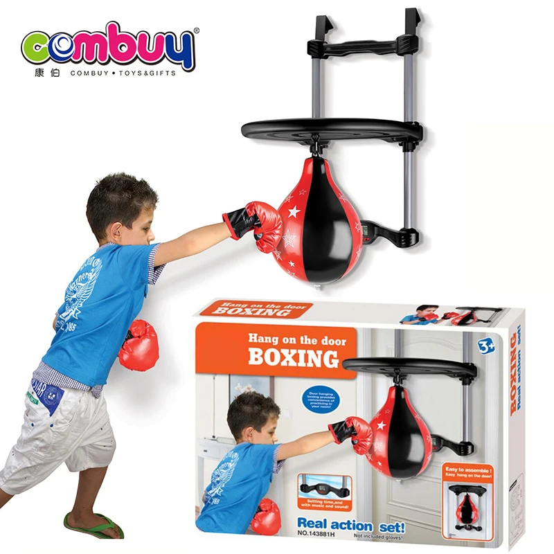 Indoor Sport Game hang Door Kids Boxing Set Toys with Gloves