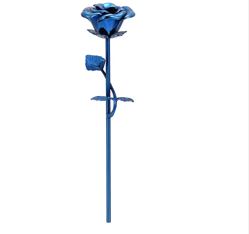 Rose Flower Keepsake Urns - Blue Roses Memorials Keepsake Long-Stem Colorful Rose Flower Cremation Urns - Funeral Urn for Ashes